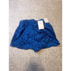 Nike One Kids Training Dri-Fit Athletic Shorts Blue Tiger Print Size L NWT